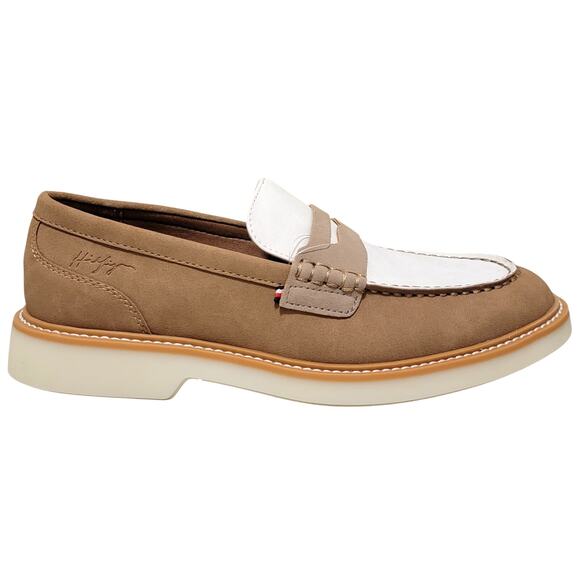 Tommy Hilfiger Men Sector Slip On Penny Loafers Size US 8M Medium Natural Tan - Picture 2 of 4